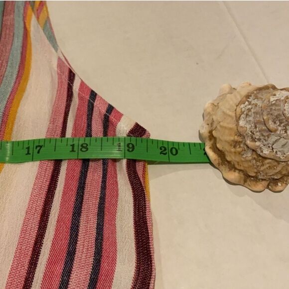 NWT La Moda Vertical Stripe Maxi Dress High Slits Size S/M - Picture 10 of 12